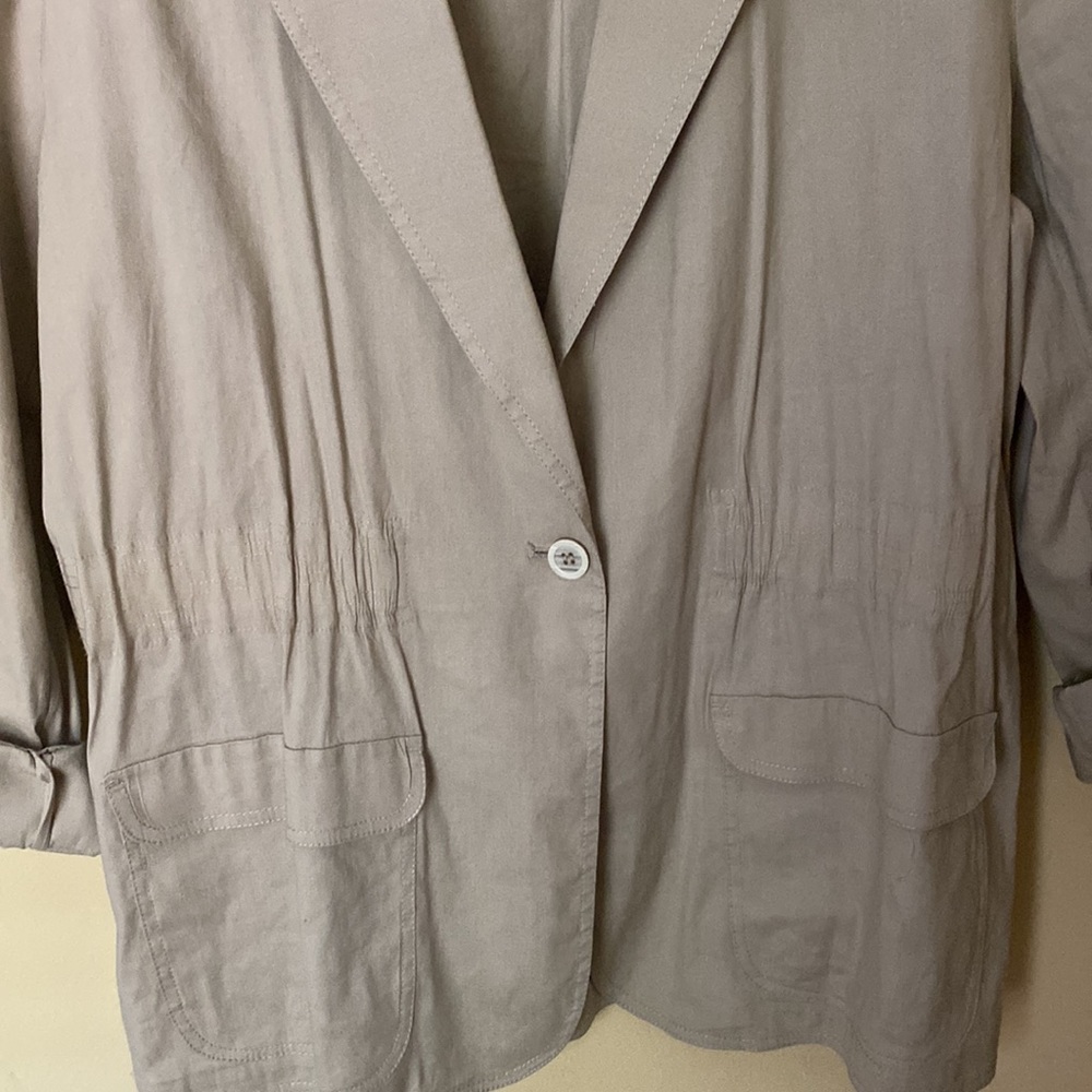 Chicos Linen Jacket - Picture 2 of 13